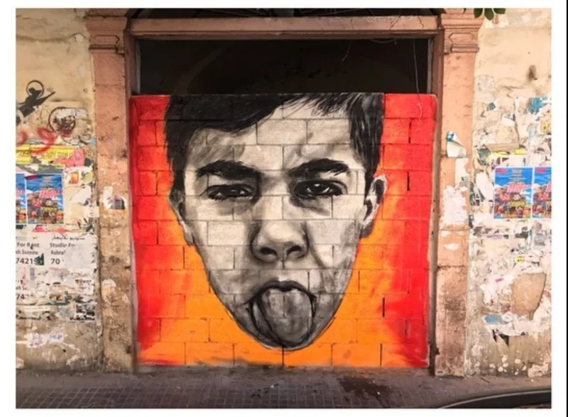 Tongue out at the Electric Company