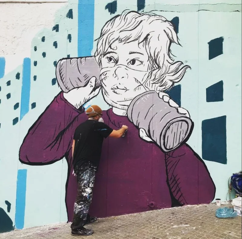 So Far Yet So Close Mural
