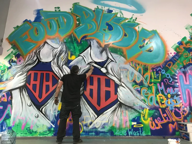 Food Blessed Mural