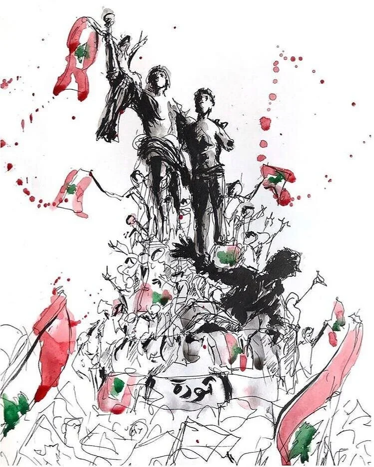 Lebanese Revolution Sketches