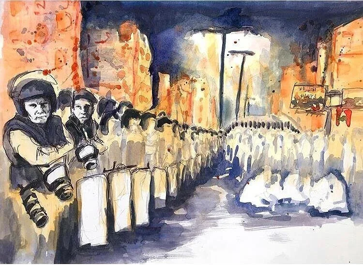 Lebanese Revolution Sketches