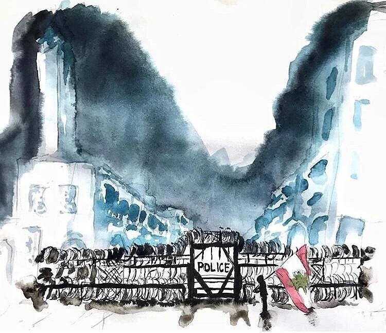 Lebanese Revolution Sketches
