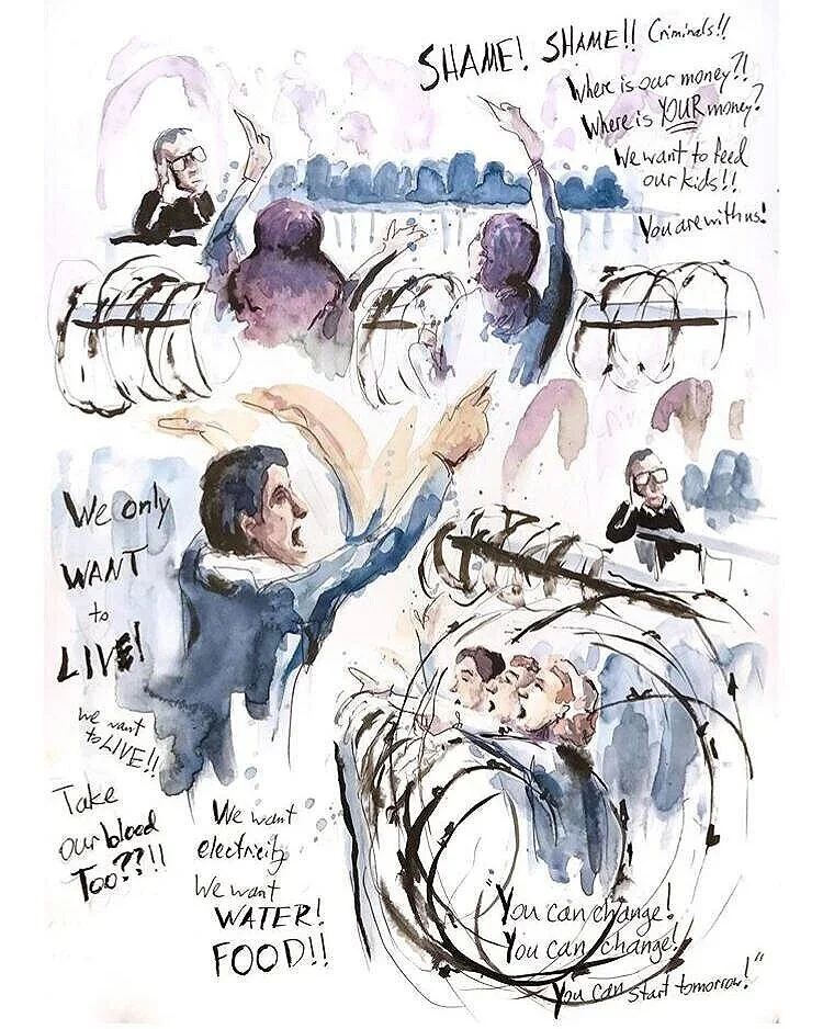 Lebanese Revolution Sketches