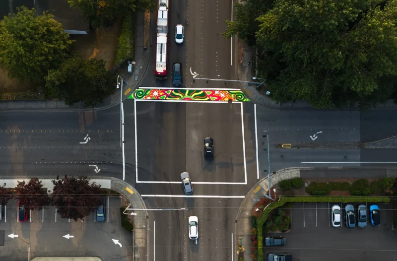 Crosswalk at Bellevue, WA 2026 