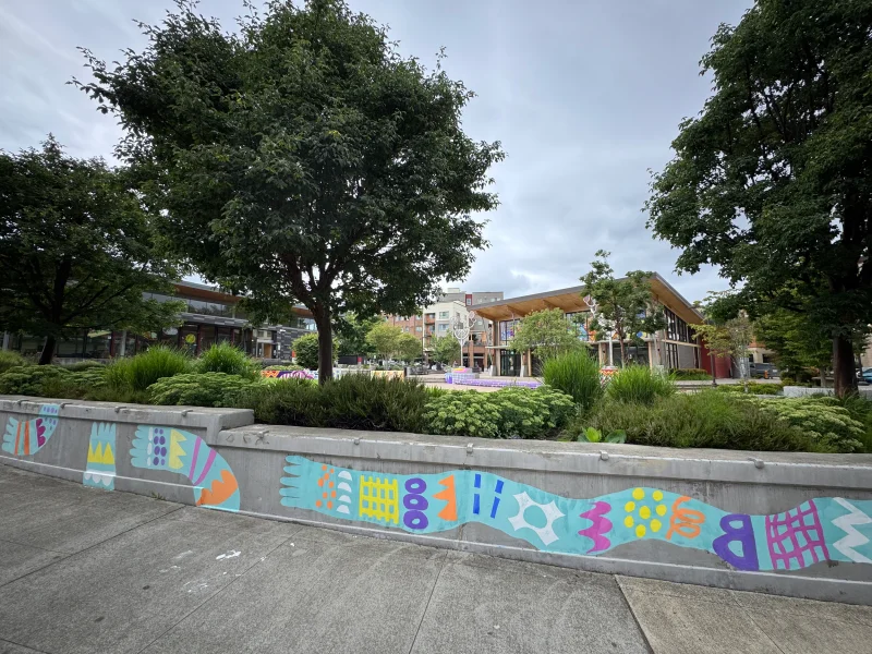 Vinyl Mural, and Community Mural (Ground) at Tukwila, WA 2026