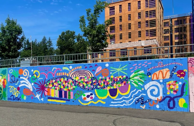 Mural for BelRed District, Bellevue WA, 2023