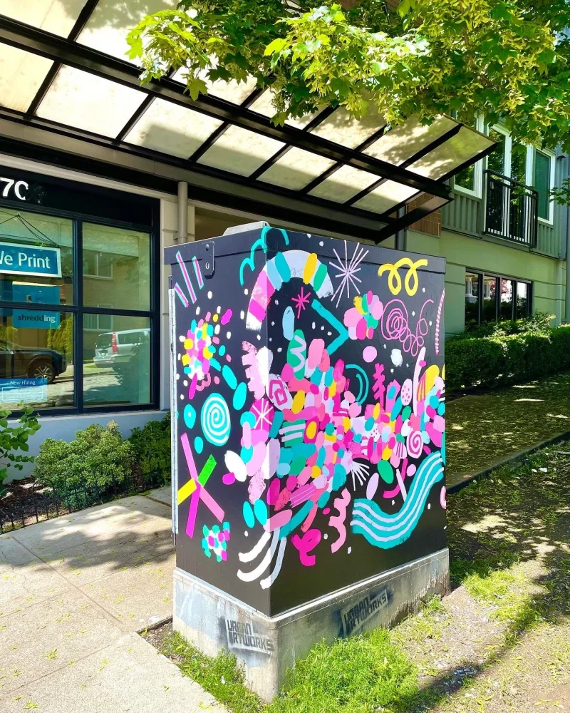 Mural Design for traffic box, Seattle WA, 2022